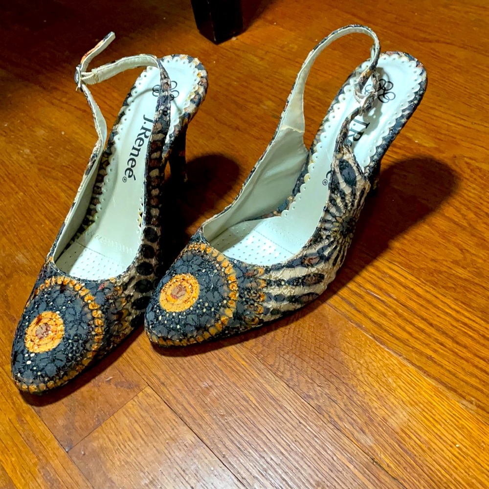 BOLD 3” Vintage LACE heels 👠 retro